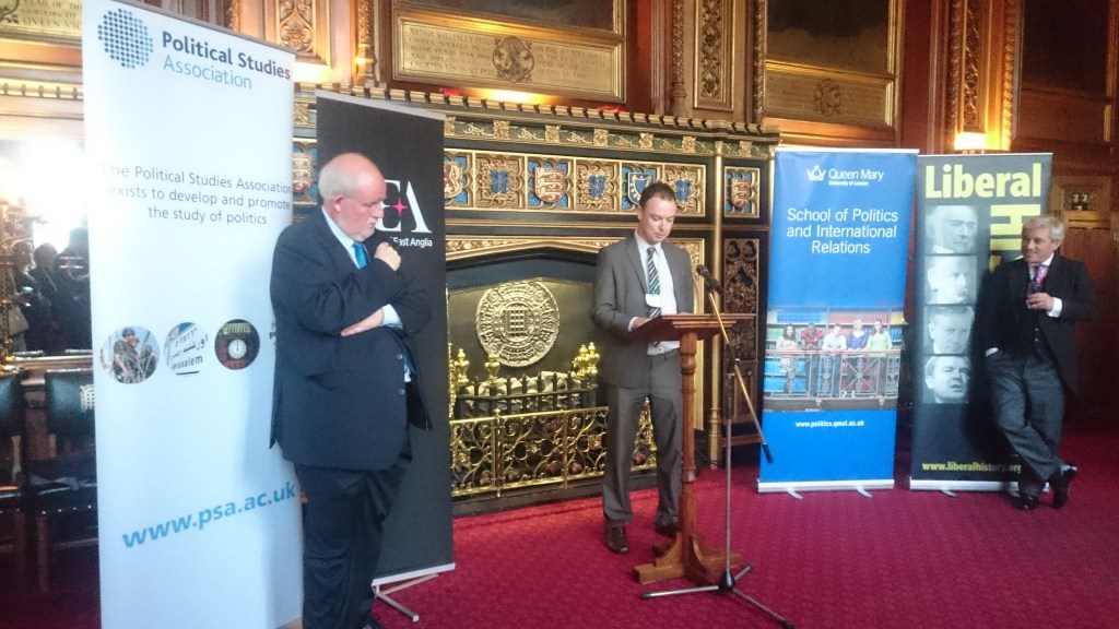 Toby James speaking at the British Leaders Launch